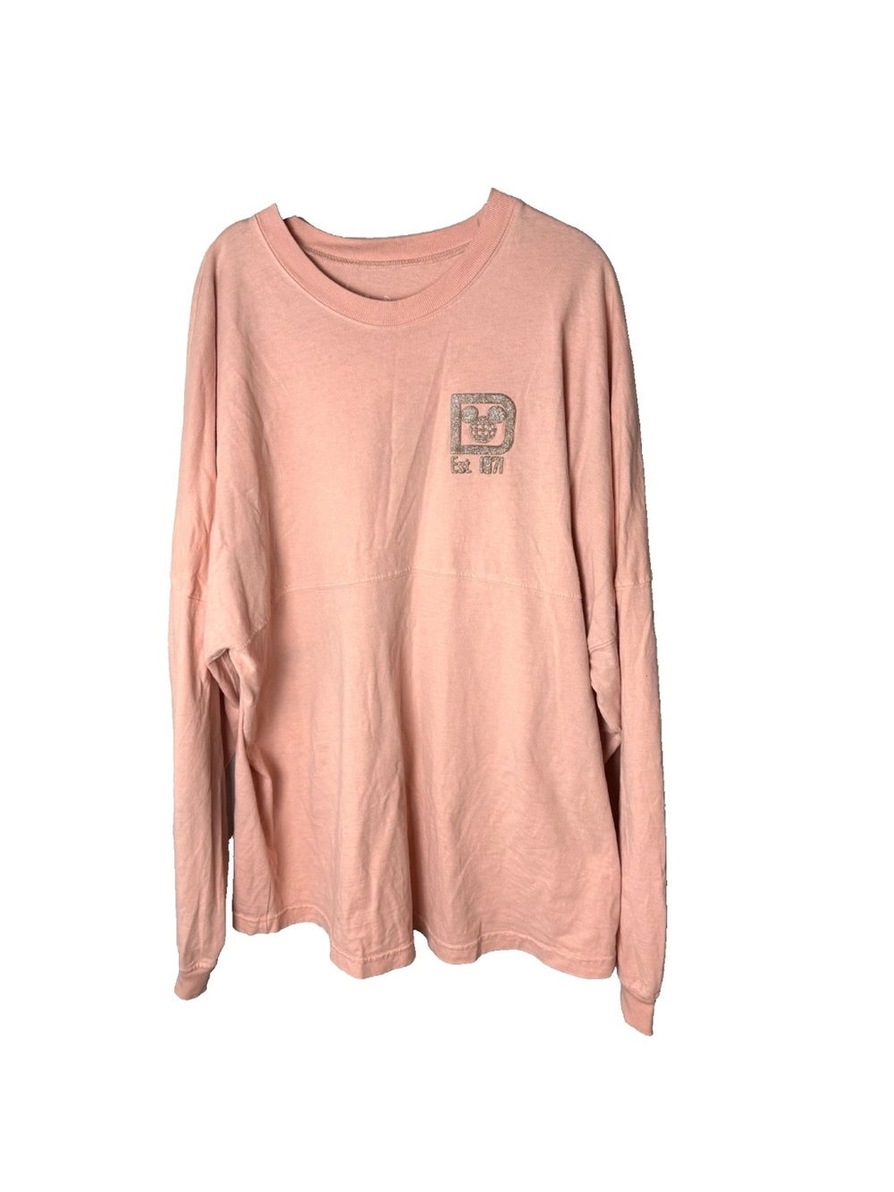 Disney Parks Authentic Spirt Jersey Size Large Walt Disney World Rose Gold